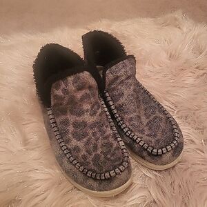 Hey Dude Leopard Print Ankle Booties